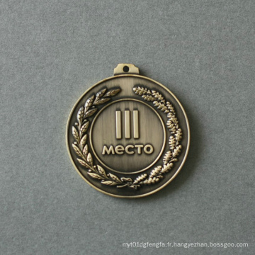 Médaille personnalisée à base de cuivre antique (GZHY-MB-007)